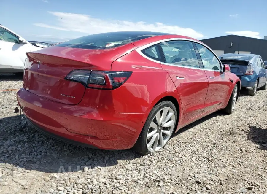 TESLA MODEL 3 2018 vin 5YJ3E1EB3JF097583 from auto auction Copart