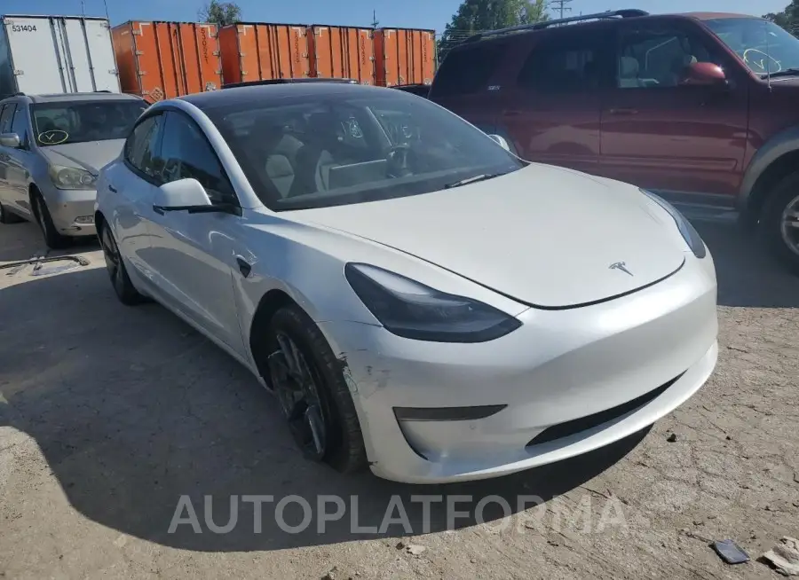 TESLA MODEL 3 2022 vin 5YJ3E1EB5NF272387 from auto auction Copart