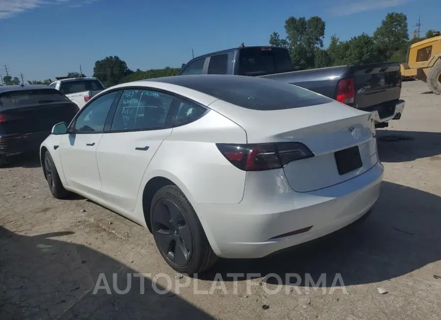 TESLA MODEL 3 2022 vin 5YJ3E1EB5NF272387 from auto auction Copart