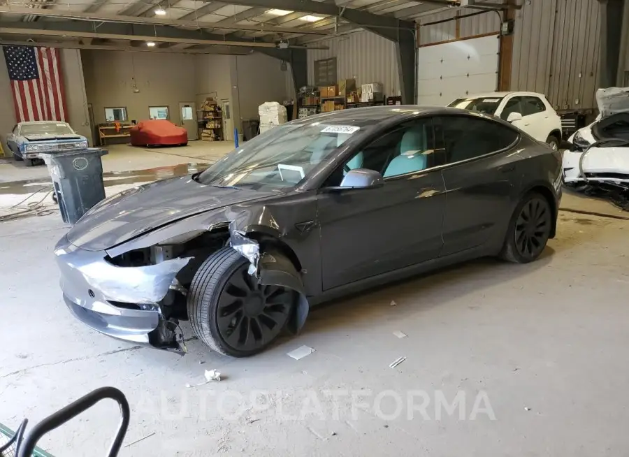 TESLA MODEL 3 2022 vin 5YJ3E1EC1NF118607 from auto auction Copart