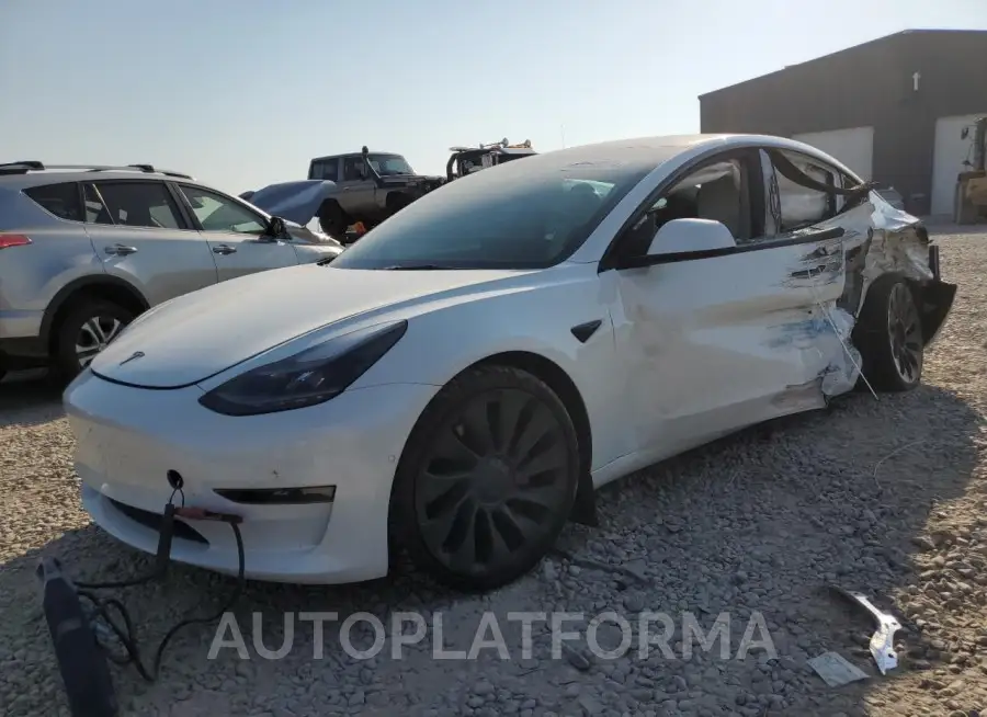 TESLA MODEL 3 2022 vin 5YJ3E1EC5NF243321 from auto auction Copart