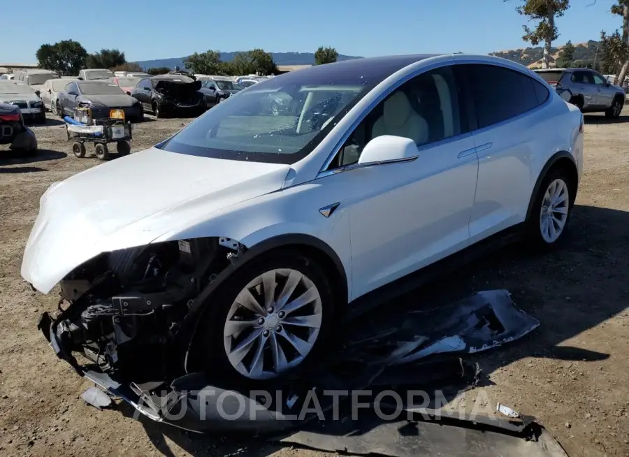 TESLA MODEL X 2018 vin 5YJXCAE27JF141043 from auto auction Copart