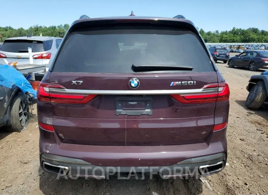 BMW X7 M50I 2020 vin 5UXCX6C07L9C66978 from auto auction Copart