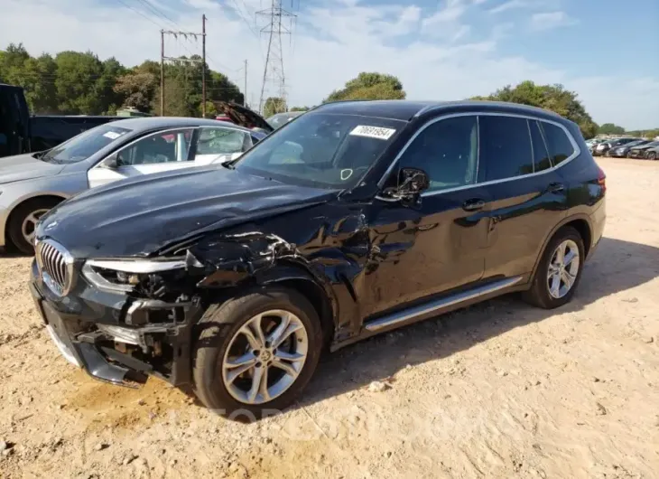 BMW X3 XDRIVE3 2021 vin 5UXTY5C01M9F41673 from auto auction Copart