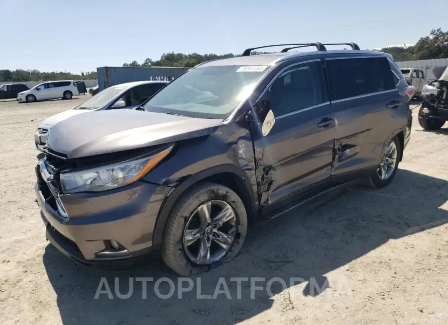 TOYOTA HIGHLANDER 2016 vin 5TDDKRFH7GS267866 from auto auction Copart