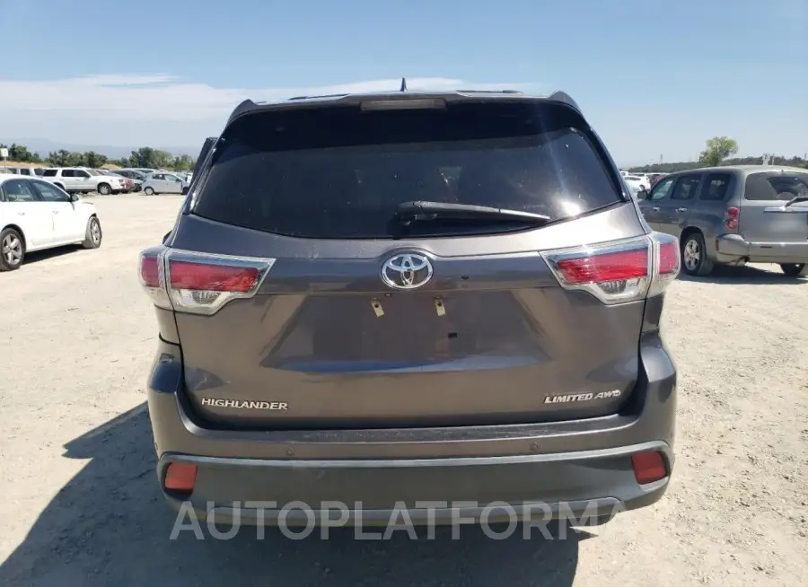 TOYOTA HIGHLANDER 2016 vin 5TDDKRFH7GS267866 from auto auction Copart