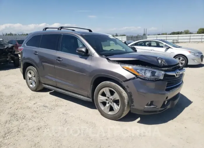 TOYOTA HIGHLANDER 2016 vin 5TDDKRFH7GS267866 from auto auction Copart