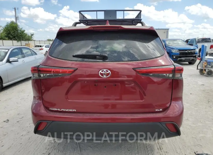 TOYOTA HIGHLANDER 2022 vin 5TDGZRAH7NS100047 from auto auction Copart