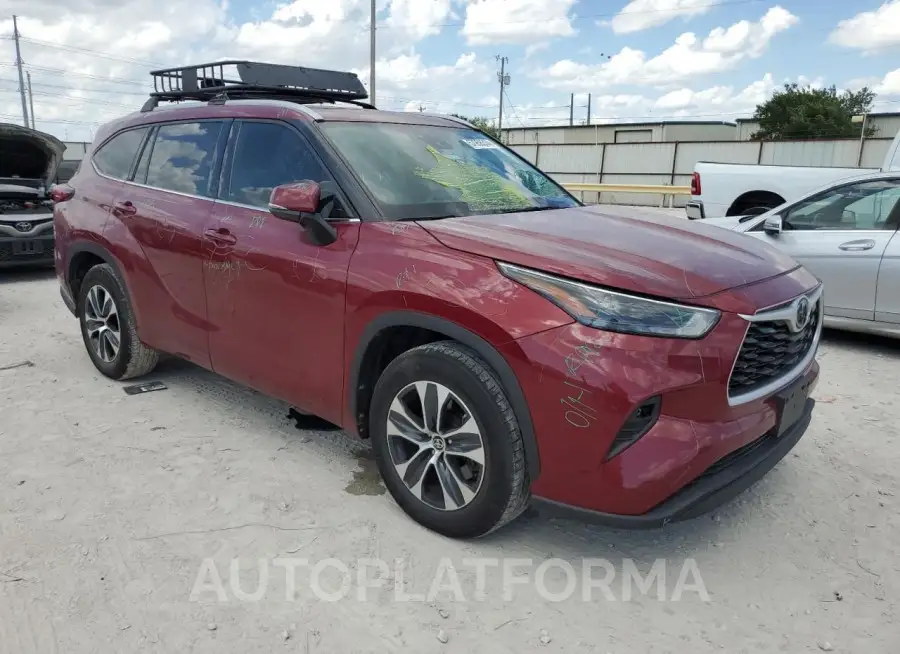 TOYOTA HIGHLANDER 2022 vin 5TDGZRAH7NS100047 from auto auction Copart