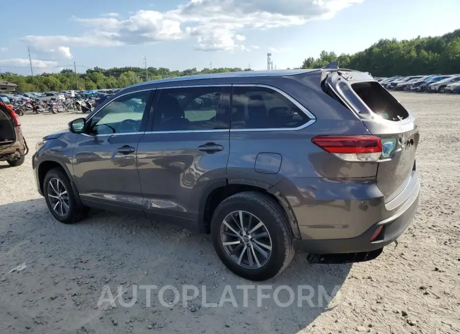 TOYOTA HIGHLANDER 2017 vin 5TDJZRFH3HS407301 from auto auction Copart