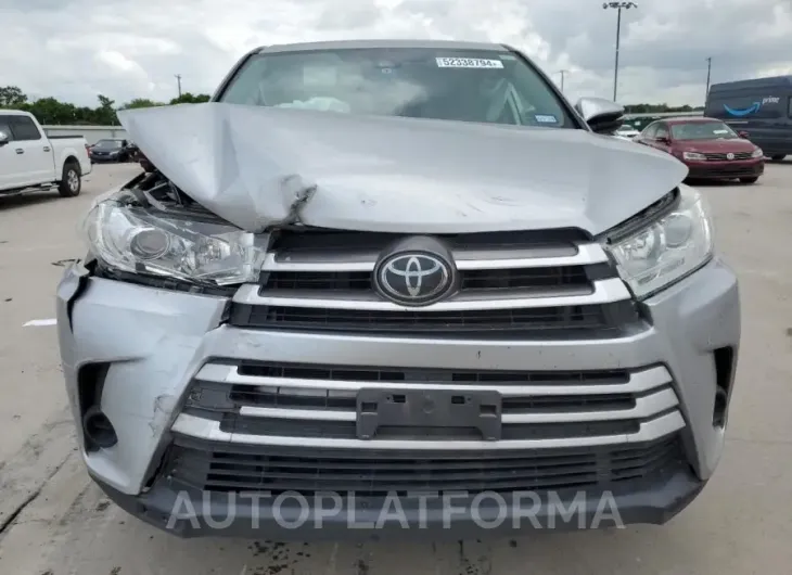 TOYOTA HIGHLANDER 2019 vin 5TDZZRFH2KS320807 from auto auction Copart