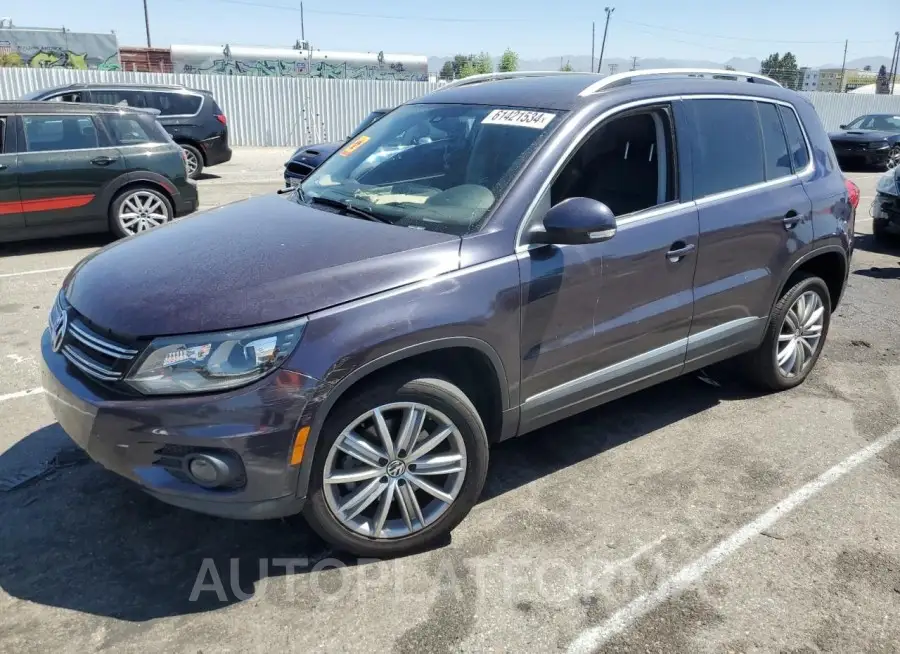 VOLKSWAGEN TIGUAN S 2016 vin WVGAV7AX8GW580854 from auto auction Copart