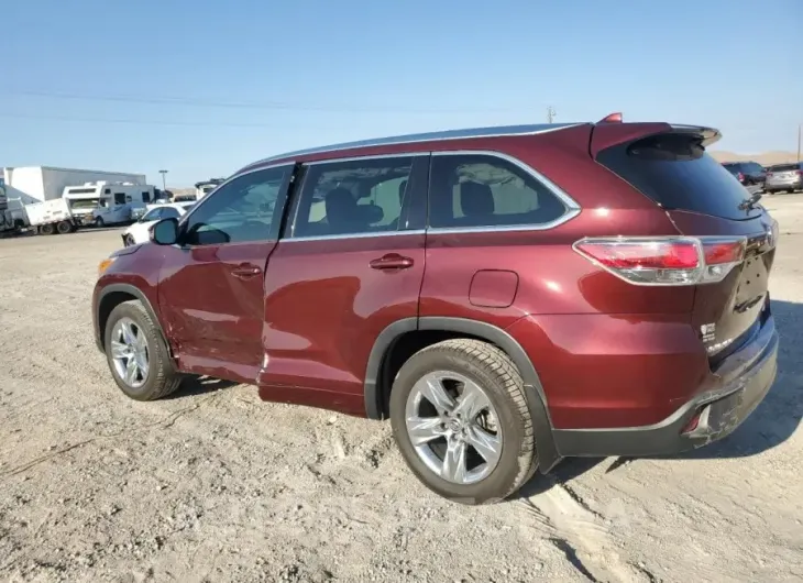 TOYOTA HIGHLANDER 2016 vin 5TDDKRFH3GS246920 from auto auction Copart