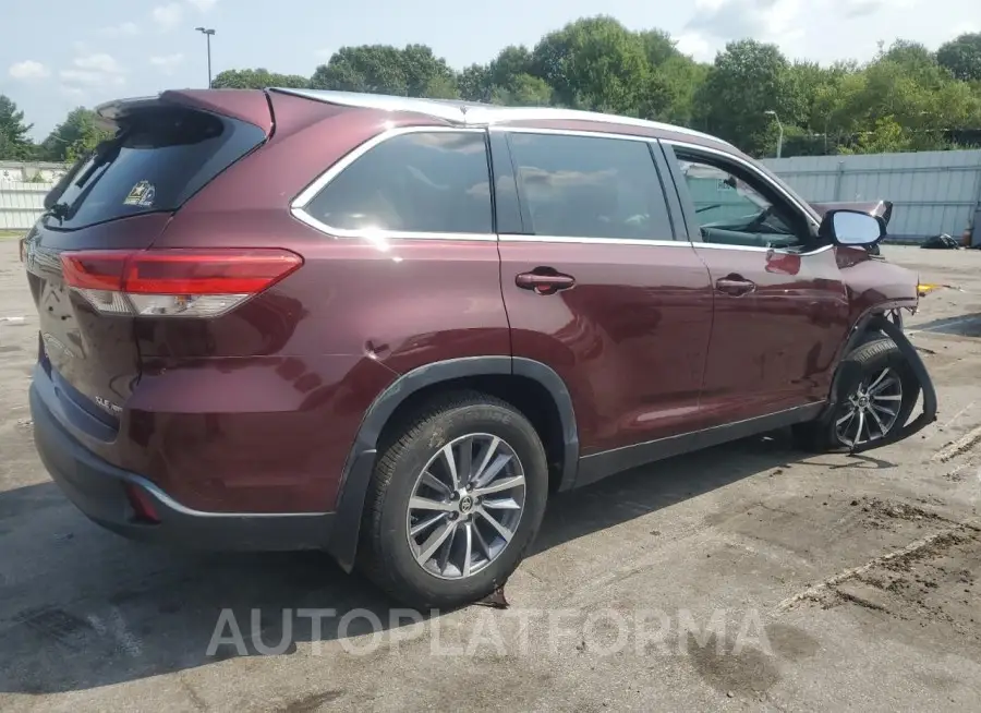 TOYOTA HIGHLANDER 2019 vin 5TDJZRFH2KS995053 from auto auction Copart