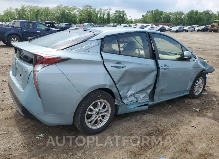 TOYOTA PRIUS 2016 vin JTDKBRFU1G3502834 from auto auction Copart