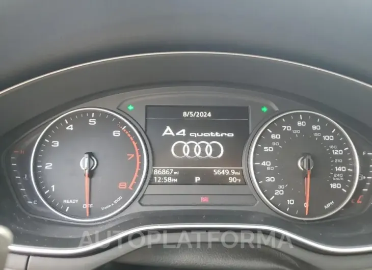 AUDI A4 PREMIUM 2017 vin WAUANAF46HN023171 from auto auction Copart