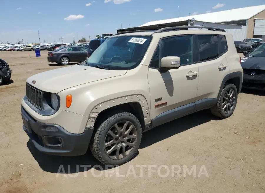 JEEP RENEGADE L 2016 vin ZACCJBBW5GPE15830 from auto auction Copart