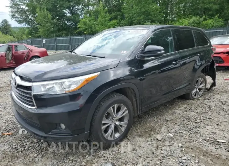 TOYOTA HIGHLANDER 2016 vin 5TDBKRFH5GS307224 from auto auction Copart