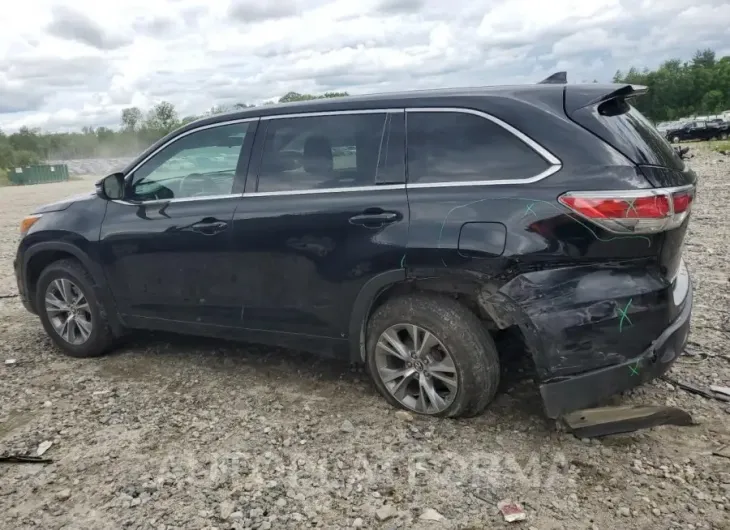 TOYOTA HIGHLANDER 2016 vin 5TDBKRFH5GS307224 from auto auction Copart