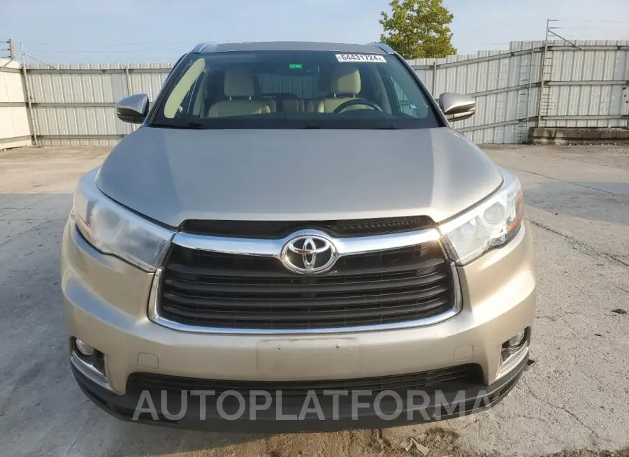 TOYOTA HIGHLANDER 2016 vin 5TDDKRFH7GS275000 from auto auction Copart