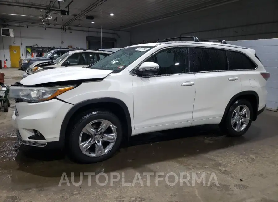 TOYOTA HIGHLANDER 2015 vin 5TDDKRFH9FS142947 from auto auction Copart