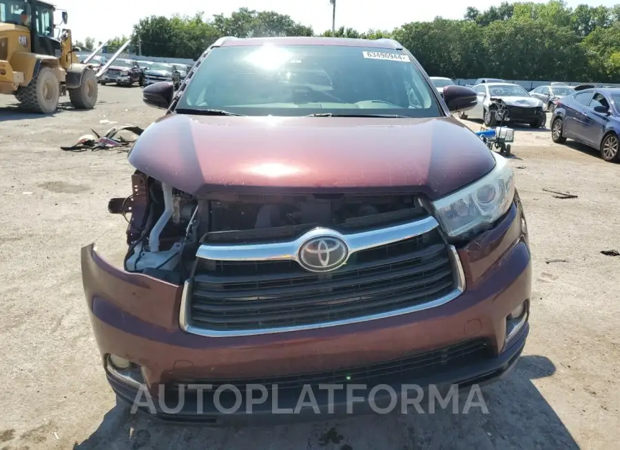 TOYOTA HIGHLANDER 2016 vin 5TDDKRFH9GS321748 from auto auction Copart