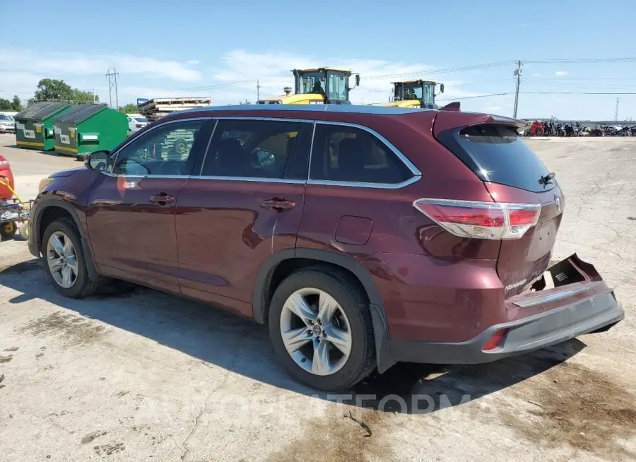 TOYOTA HIGHLANDER 2016 vin 5TDDKRFH9GS321748 from auto auction Copart