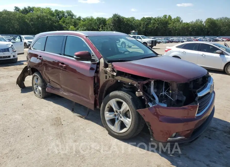 TOYOTA HIGHLANDER 2016 vin 5TDDKRFH9GS321748 from auto auction Copart