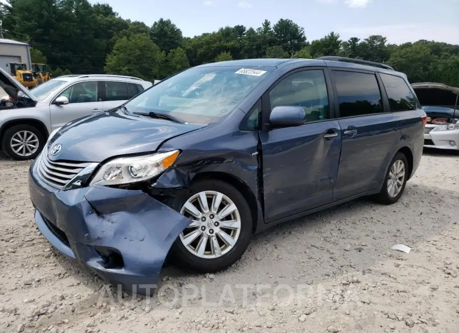 TOYOTA SIENNA XLE 2017 vin 5TDDZ3DC8HS162111 from auto auction Copart