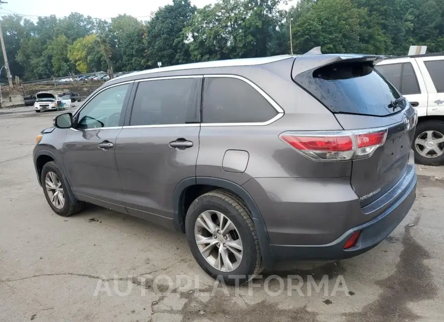 TOYOTA HIGHLANDER 2015 vin 5TDJKRFH2FS129153 from auto auction Copart