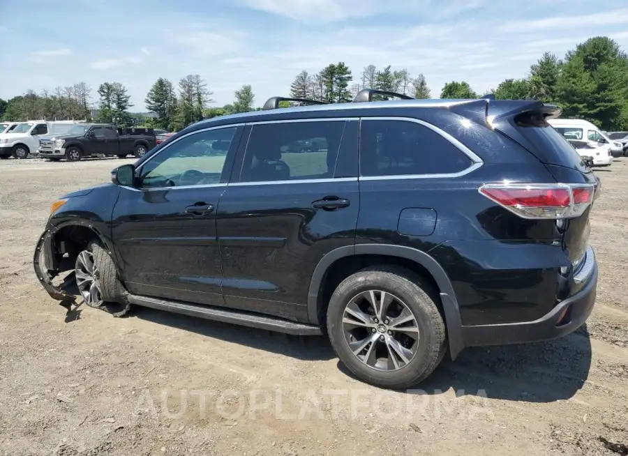 TOYOTA HIGHLANDER 2016 vin 5TDJKRFH3GS352254 from auto auction Copart