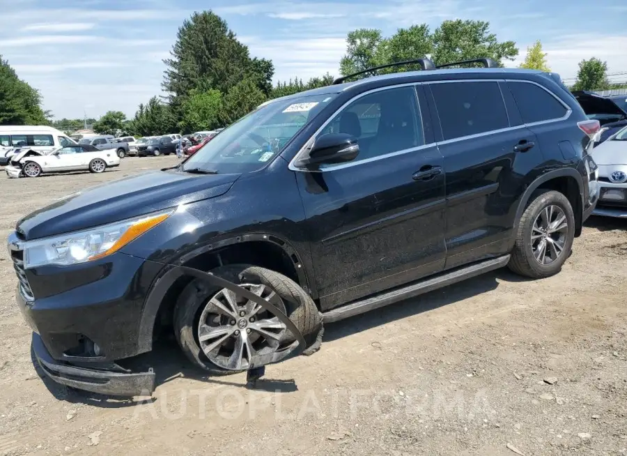 TOYOTA HIGHLANDER 2016 vin 5TDJKRFH3GS352254 from auto auction Copart