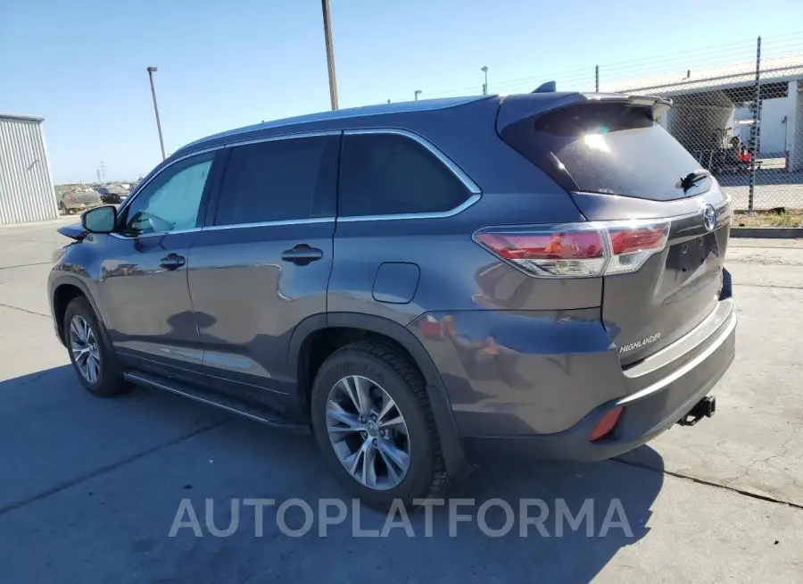 TOYOTA HIGHLANDER 2015 vin 5TDJKRFH7FS201402 from auto auction Copart