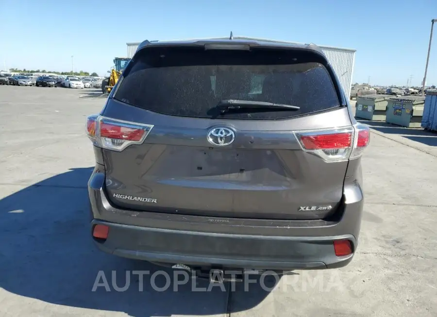 TOYOTA HIGHLANDER 2015 vin 5TDJKRFH7FS201402 from auto auction Copart