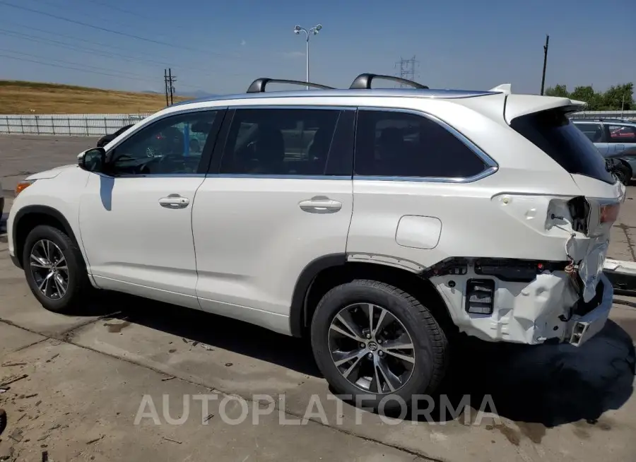 TOYOTA HIGHLANDER 2016 vin 5TDJKRFH7GS248589 from auto auction Copart