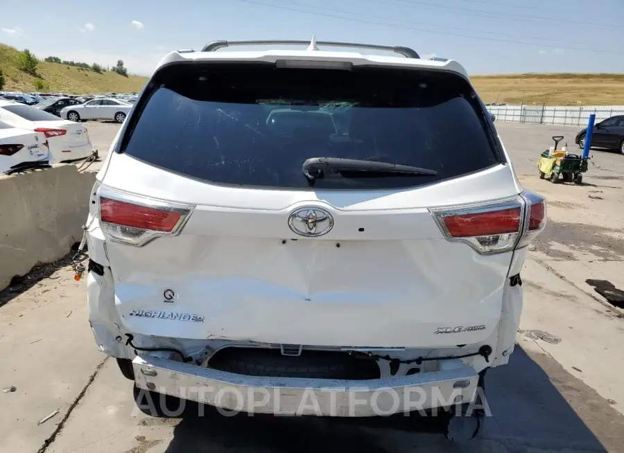 TOYOTA HIGHLANDER 2016 vin 5TDJKRFH7GS248589 from auto auction Copart