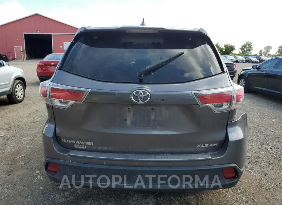 TOYOTA HIGHLANDER 2016 vin 5TDJKRFH7GS500387 from auto auction Copart