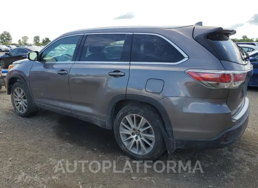 TOYOTA HIGHLANDER 2016 vin 5TDJKRFH7GS500387 from auto auction Copart