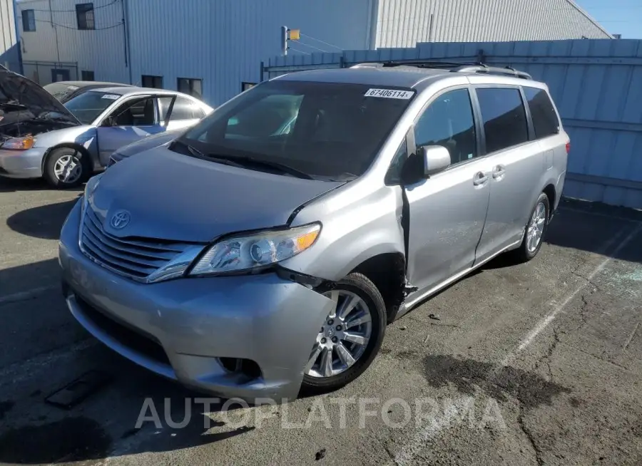 TOYOTA SIENNA LE 2017 vin 5TDJZ3DC1HS152667 from auto auction Copart