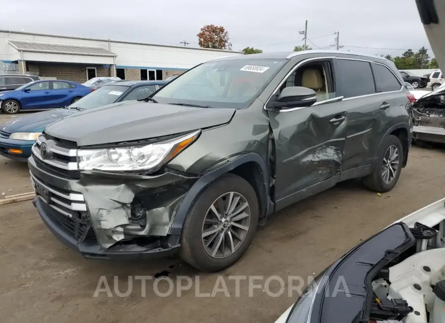 TOYOTA HIGHLANDER 2017 vin 5TDJZRFH0HS356484 from auto auction Copart