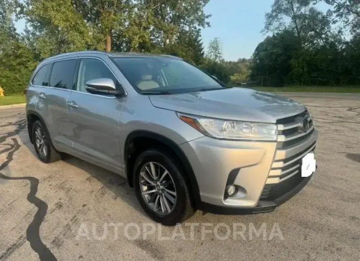 TOYOTA HIGHLANDER 2018 vin 5TDJZRFHXJS533578 from auto auction Copart