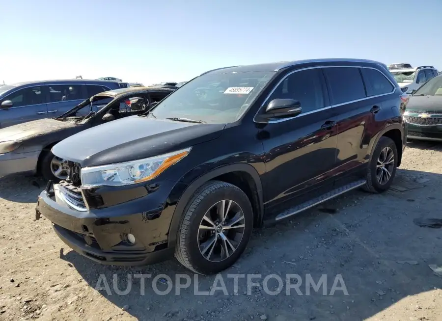 TOYOTA HIGHLANDER 2016 vin 5TDKKRFH6GS500269 from auto auction Copart