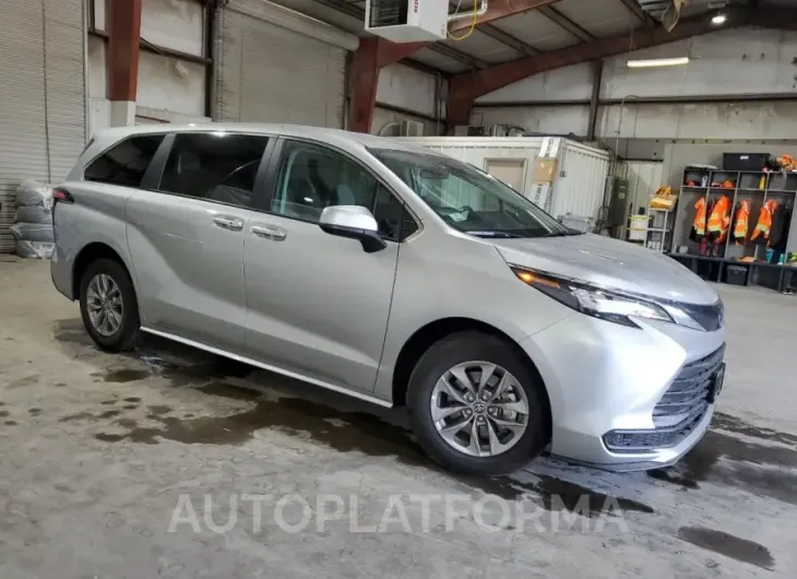 TOYOTA SIENNA LE 2024 vin 5TDKRKEC6RS207368 from auto auction Copart