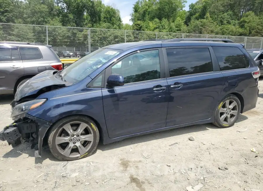 TOYOTA SIENNA SE 2018 vin 5TDXZ3DC9JS943013 from auto auction Copart