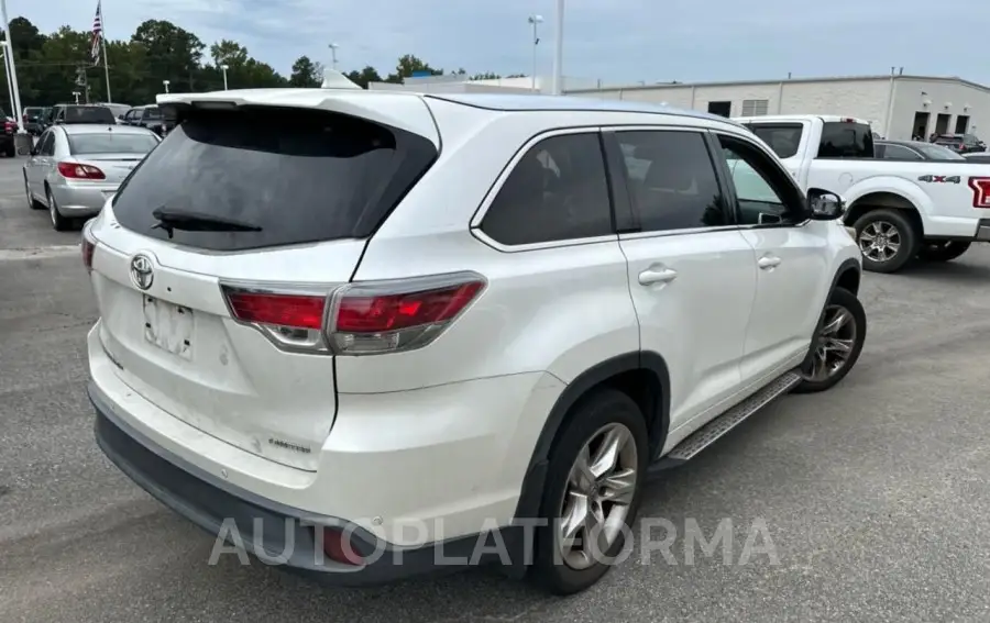 TOYOTA HIGHLANDER 2015 vin 5TDYKRFH1FS076752 from auto auction Copart