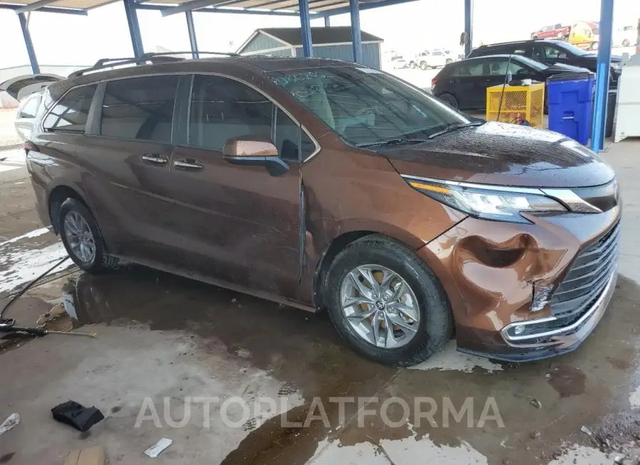 TOYOTA SIENNA XLE 2022 vin 5TDYRKEC1NS086205 from auto auction Copart