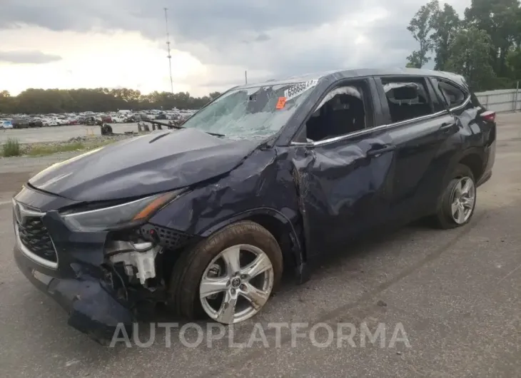 TOYOTA HIGHLANDER 2022 vin 5TDZZRAH1NS123025 from auto auction Copart