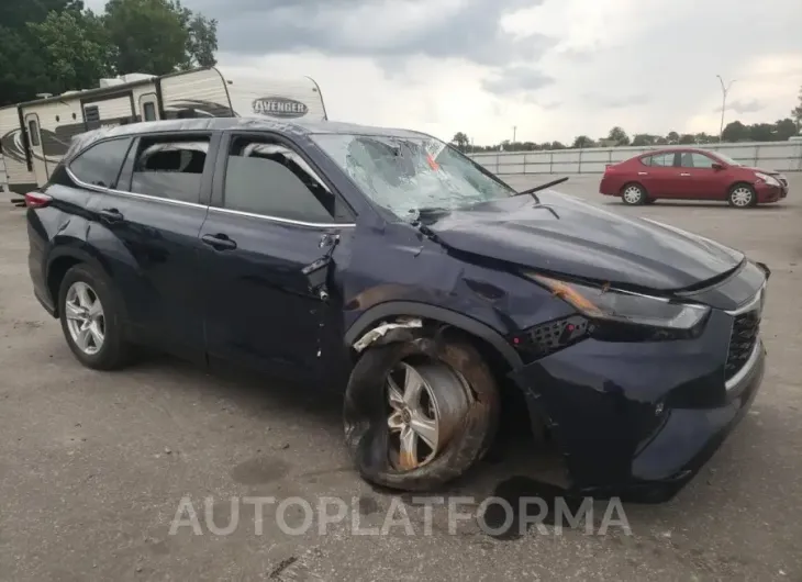 TOYOTA HIGHLANDER 2022 vin 5TDZZRAH1NS123025 from auto auction Copart