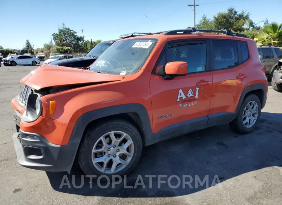 JEEP RENEGADE L 2017 vin ZACCJABB9HPE91303 from auto auction Copart