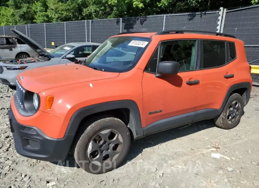 JEEP RENEGADE S 2018 vin ZACCJBAB0JPH09349 from auto auction Copart